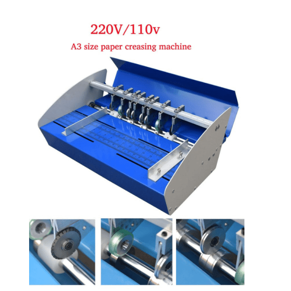 Electric Creasing Machine 18 Inch 460mm Paper Creasing Scoring Machine 3 in 1 Creasing Machine with Heavy Duty Metal Present Multi-function - Image 2